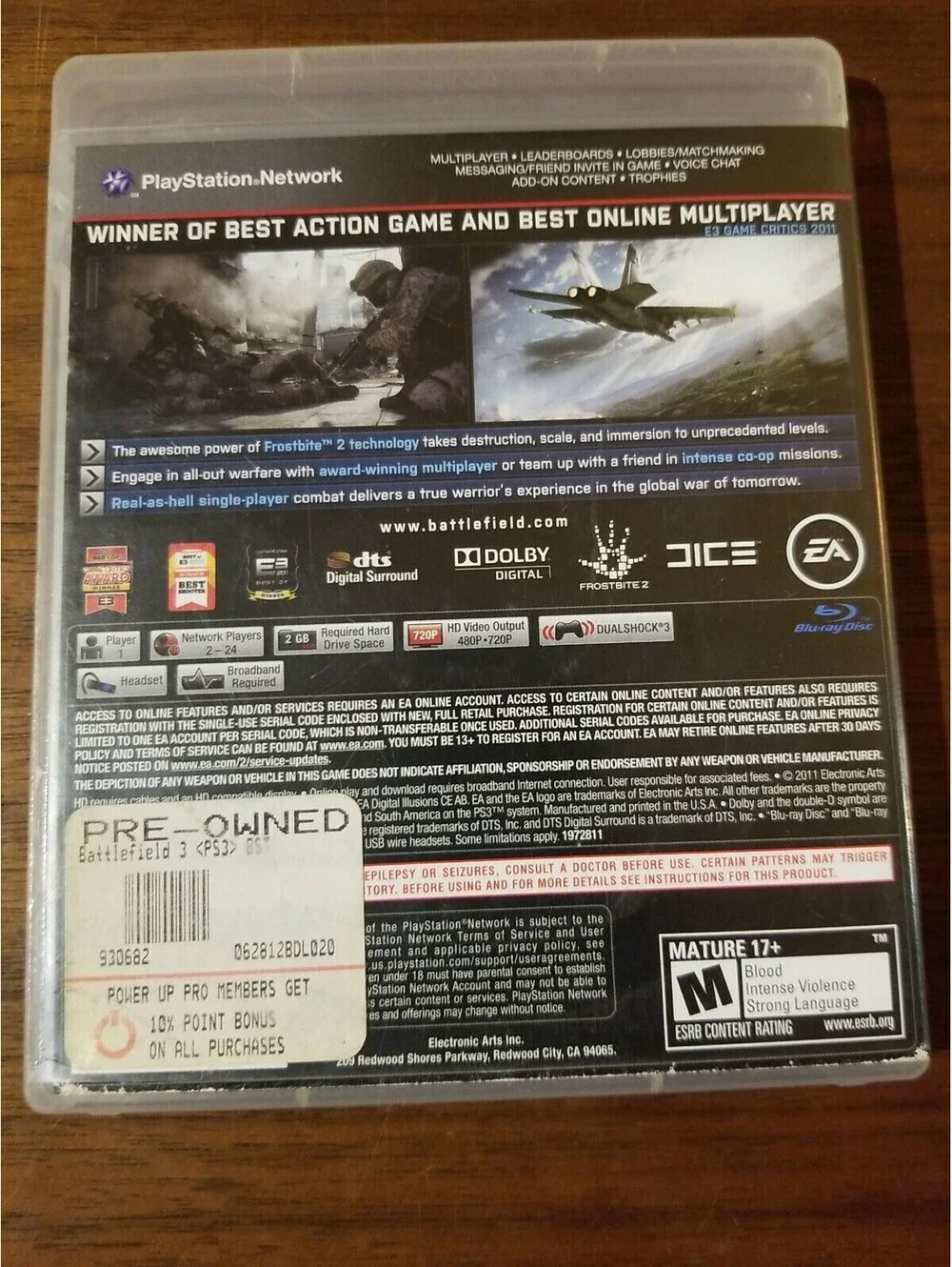 Battlefield 3 (Sony PlayStation 3, 2011)